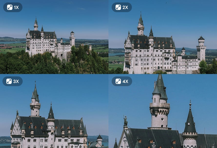 how to enlarge images after