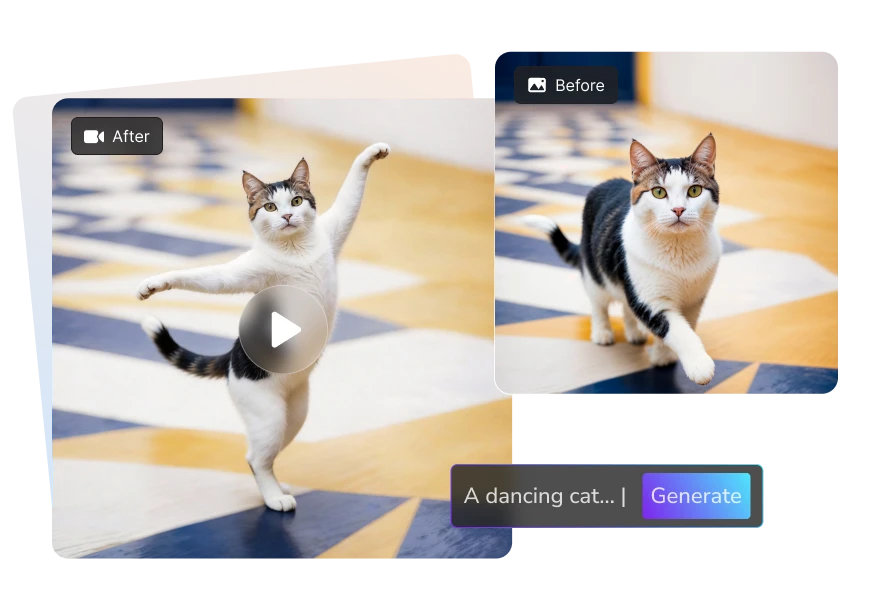 ai cat dancing