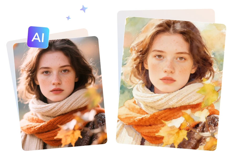 turn photo into watercolor free online