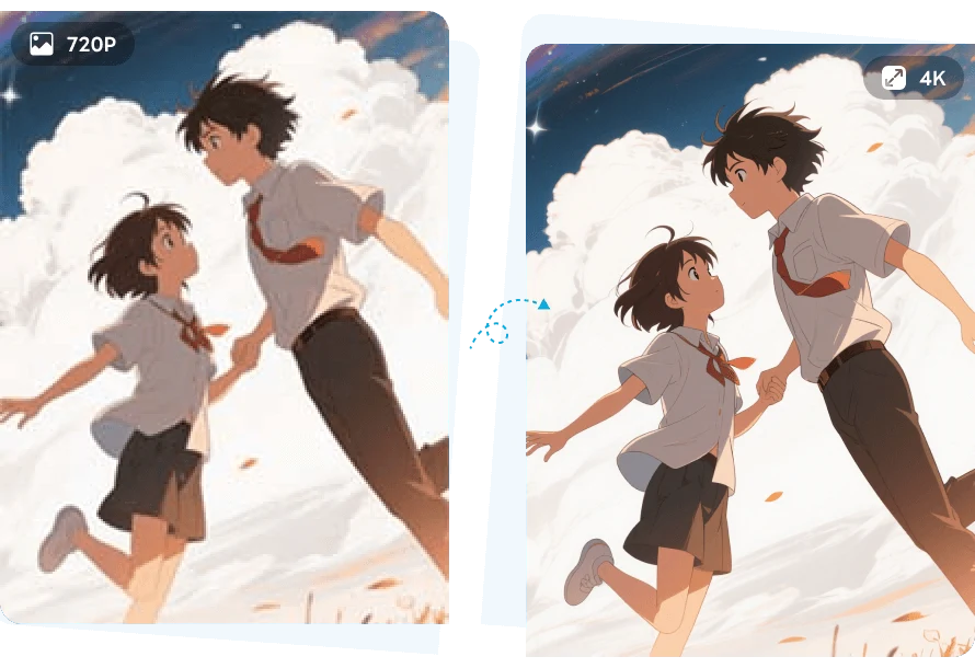 upscale anime image to 4k