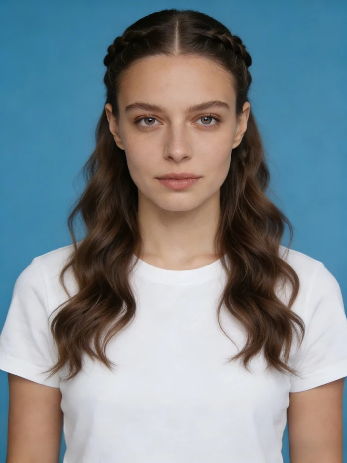 gemini ai hairstyle prompt half-up braided style