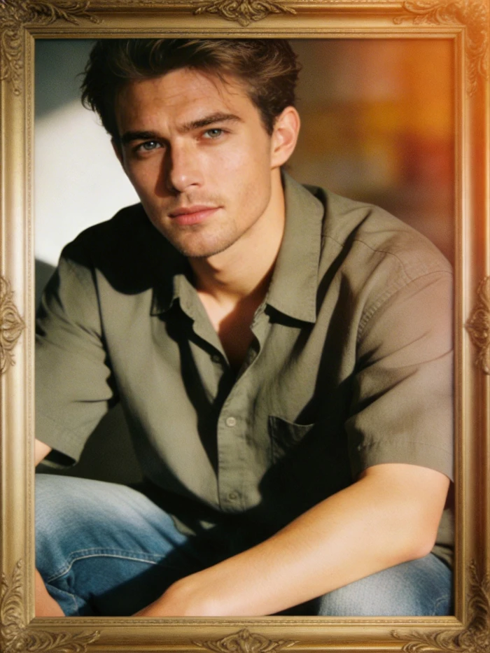 gemini ai boy in flash camera effect