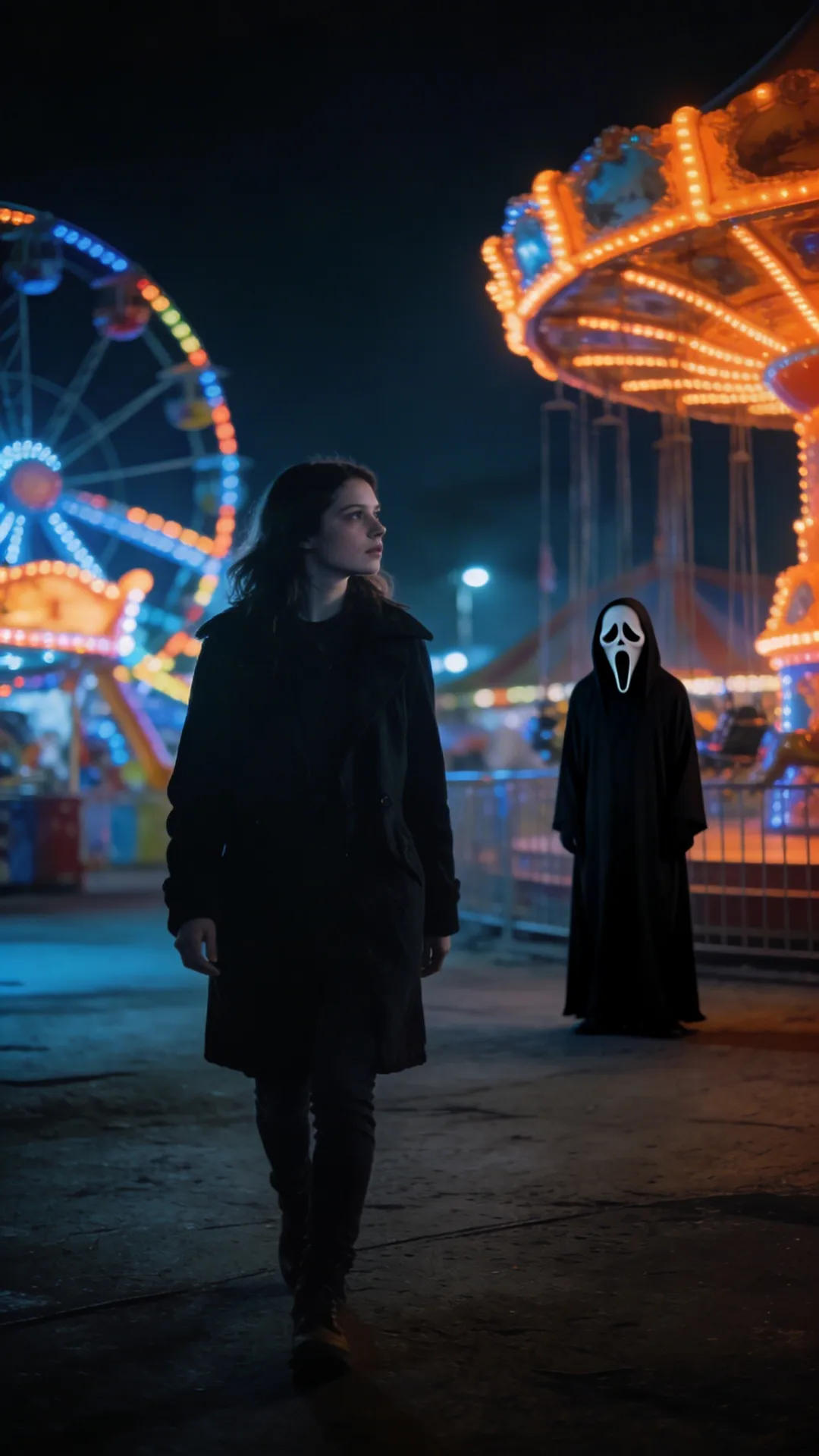girl at the carnival ghostface ai prompt