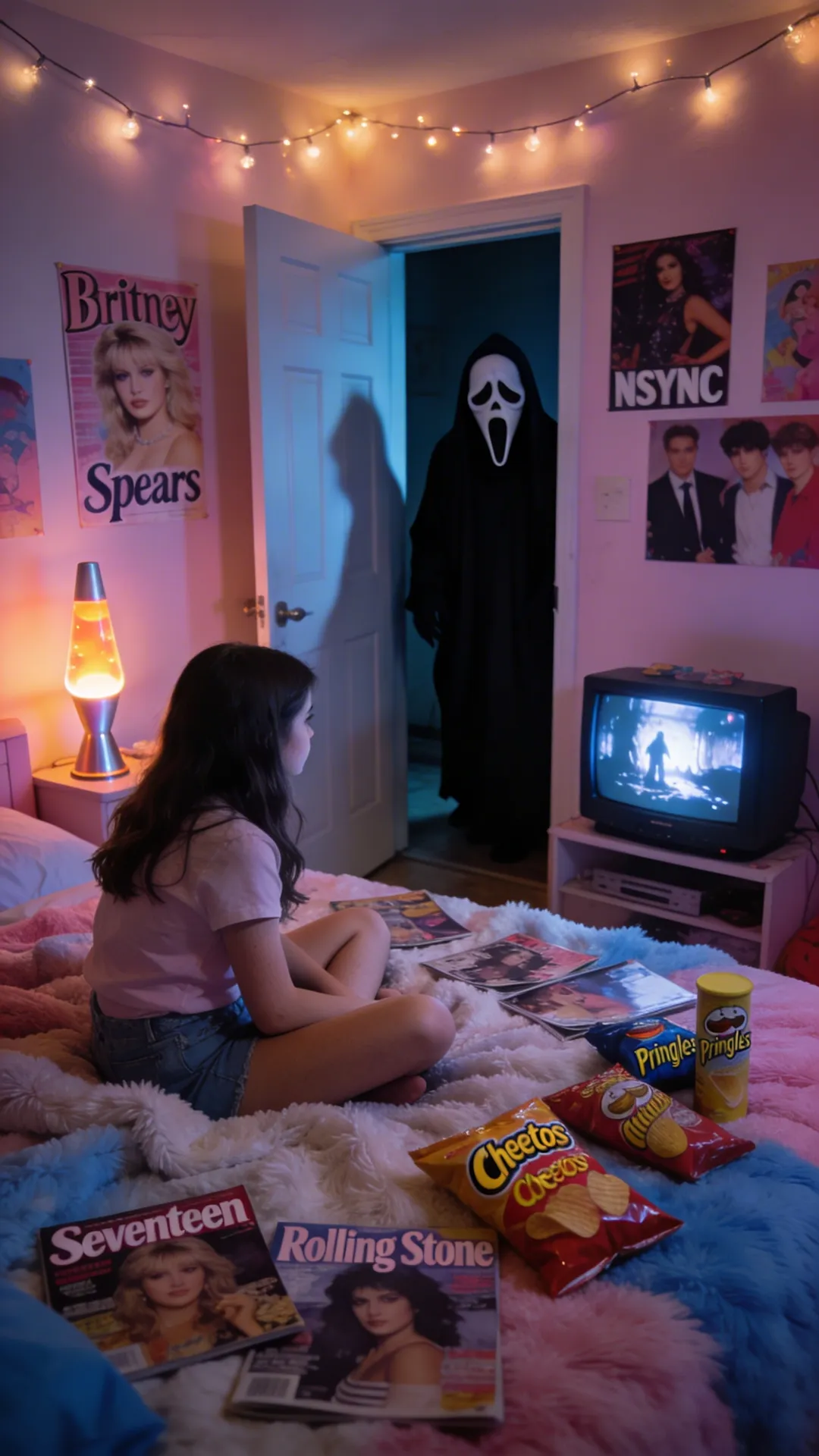 ghostface retro horror prompt