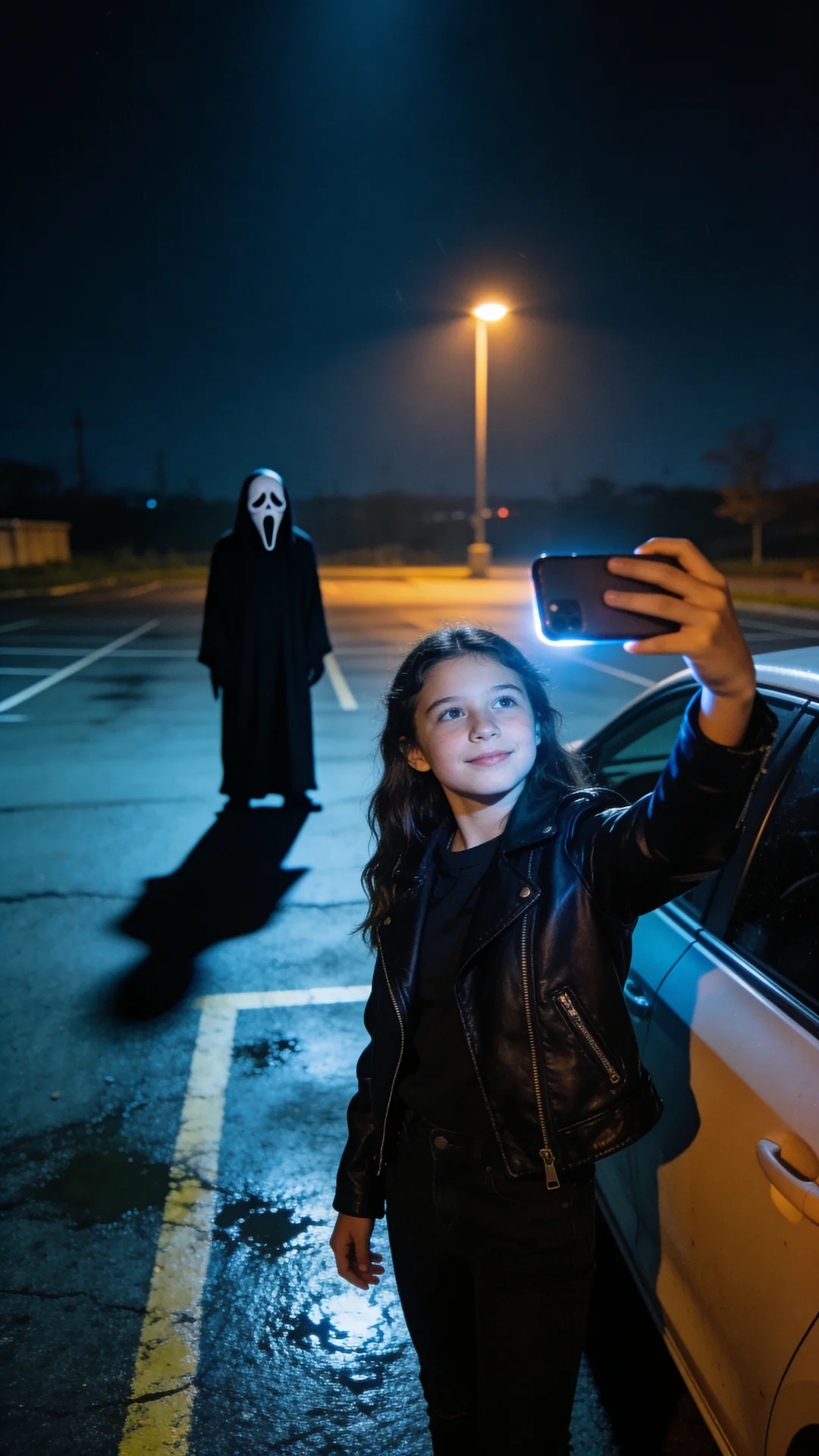 outdoor ghostface parking lot