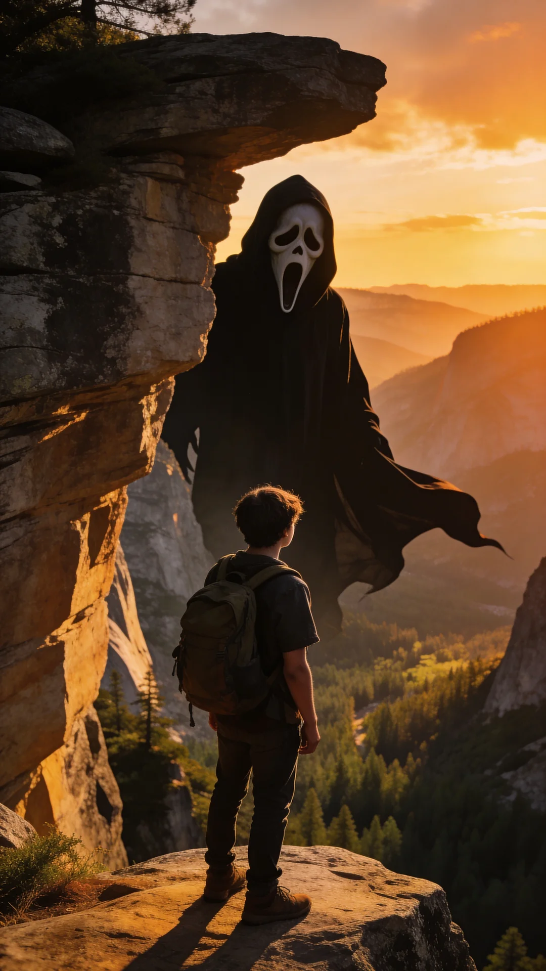 outdoor ghostface ai prompt