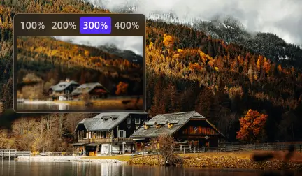 increase the resolution of image