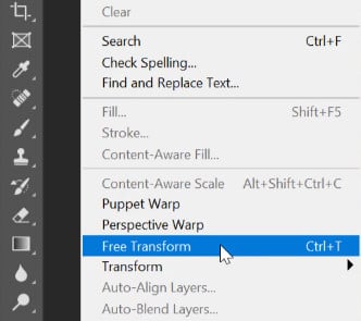 adobe photoshop free transform tool