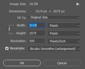 adobe photoshop image size command