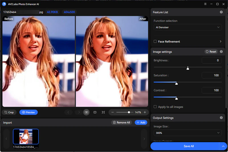 avclabs photo enhancer ai denoiser
