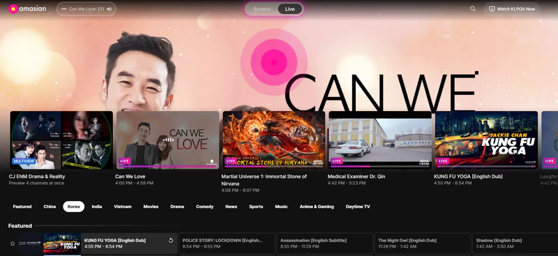 amasian korean drama website
