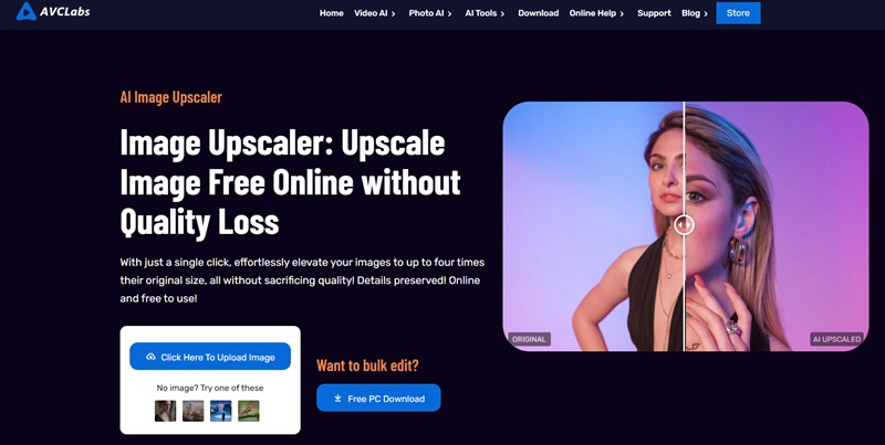 avclabs online image upscaler