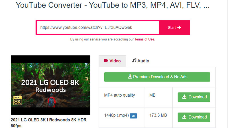 convert youtube video to mp4 with y2mate