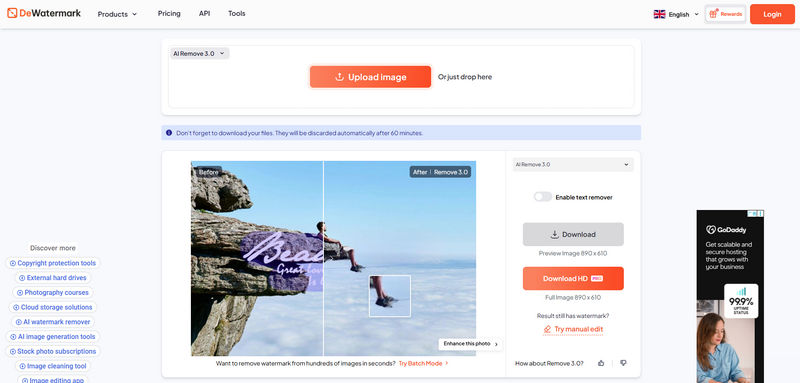 dewatermark best watermark remover online free