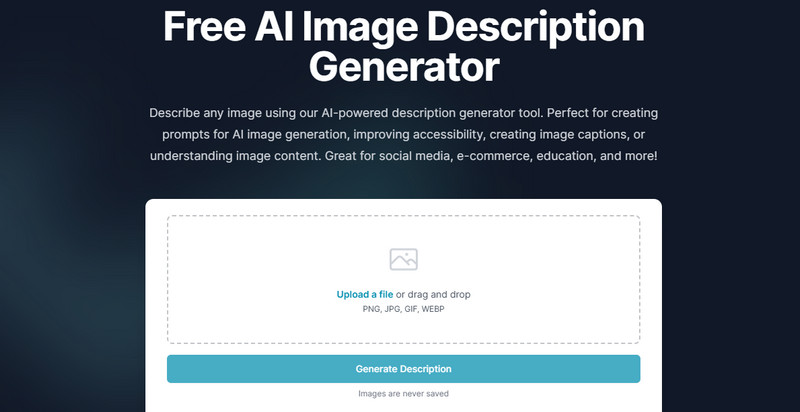 docsbot ai image describer no filter