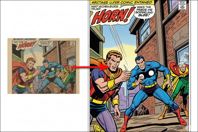 enhance vintage comic book scans