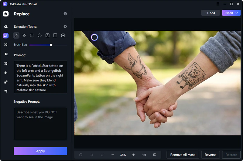 download matching tattoo from avclabs generator online for free