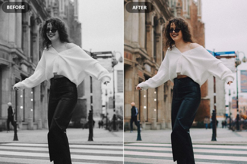 how to add color to black and white photo