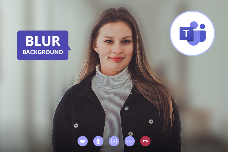 how to blur background in teams