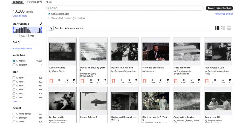 best free movie download sites internet archive