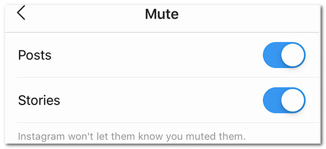 mute other accounts on Instagram