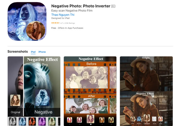 negative photo color inverter