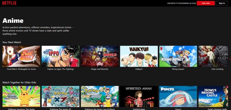 netflix anime