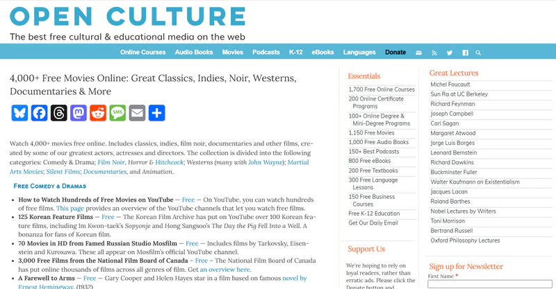 best free movie download sites open culture