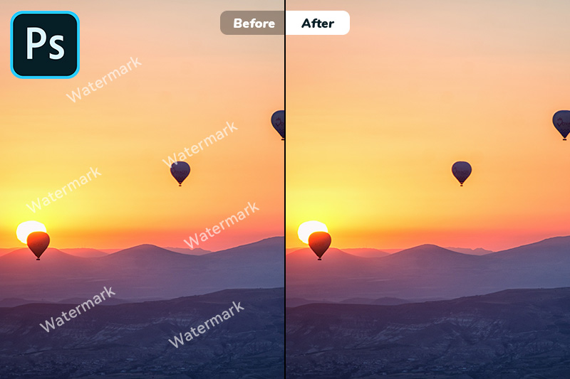 photoshop watermark removal