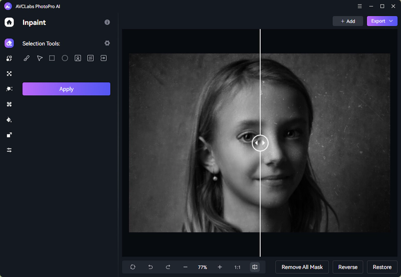 restore damaged family photo