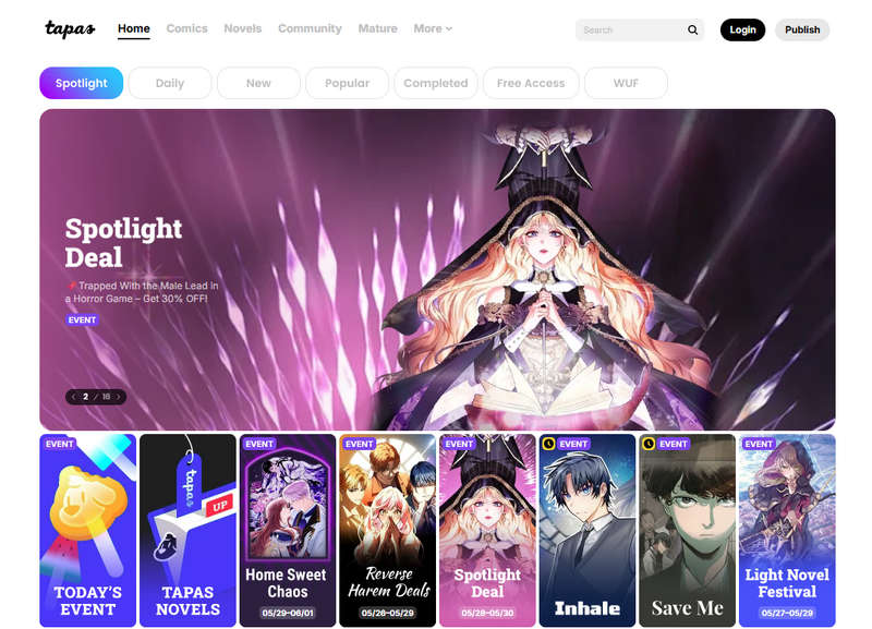 tapas best manhwa site
