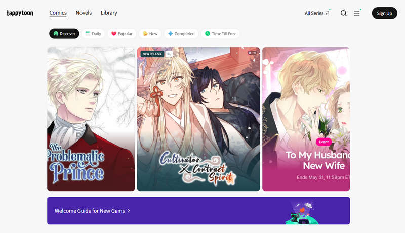 safe best manhwa site tappytoon