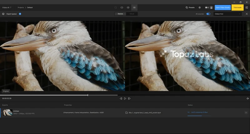 topaz video enhancer