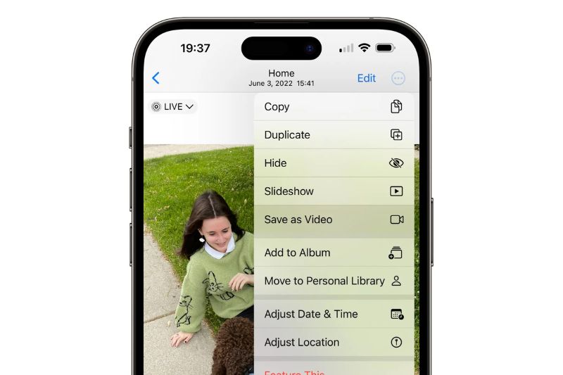 how to turn a video into a live photo on iphone