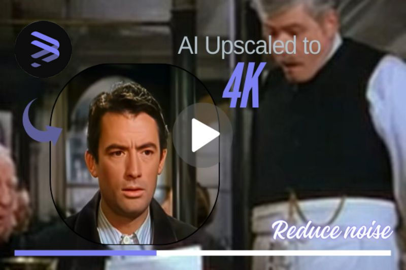 upscale old movie to 4K and reduce noise