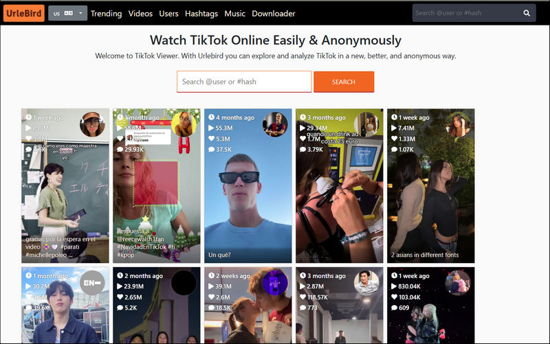 urlebird anonymous tiktok viewer
