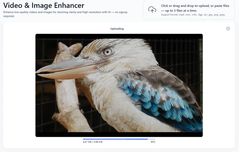 vmake ai video enhancer online