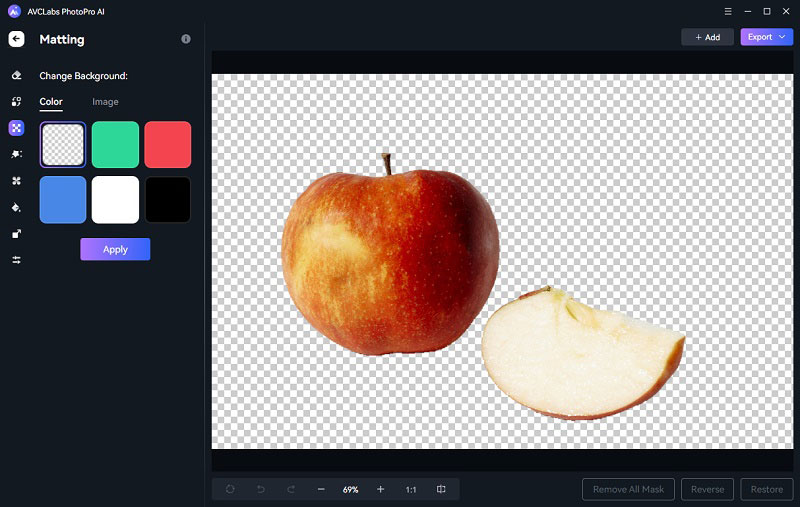 apply matting ai