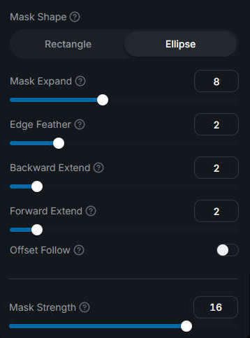 adjust blur effect