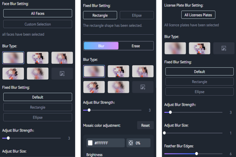 more personalized blur effects was added