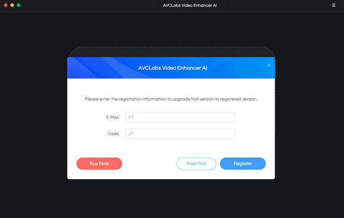register AVCLabs Video Enhancer AI for Mac