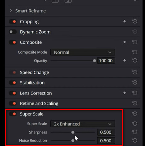 davinci resolve super scale