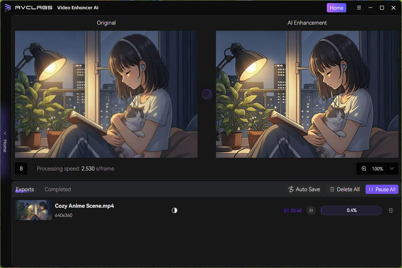 remove blur from anime video