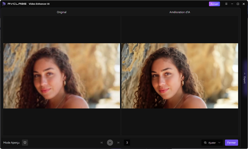 Exportez la vidéo améliorée